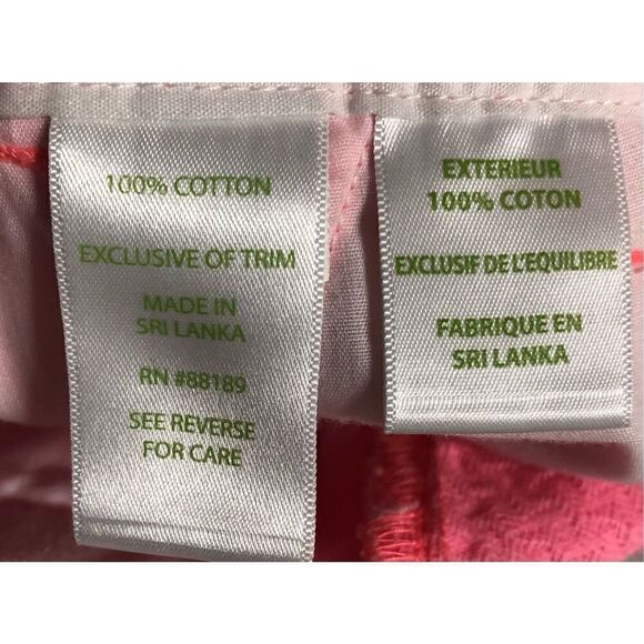 Lilly Pulitzer Size 0 Textured Bright Pink The Walsh Short Vacation Cruise Beach - Picture 6 of 8